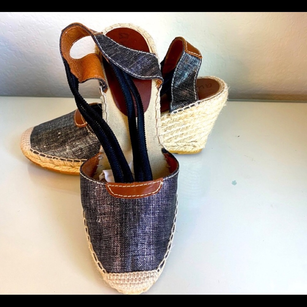 AU NATUREL/*NEW*ESPADRILLE WEDGES